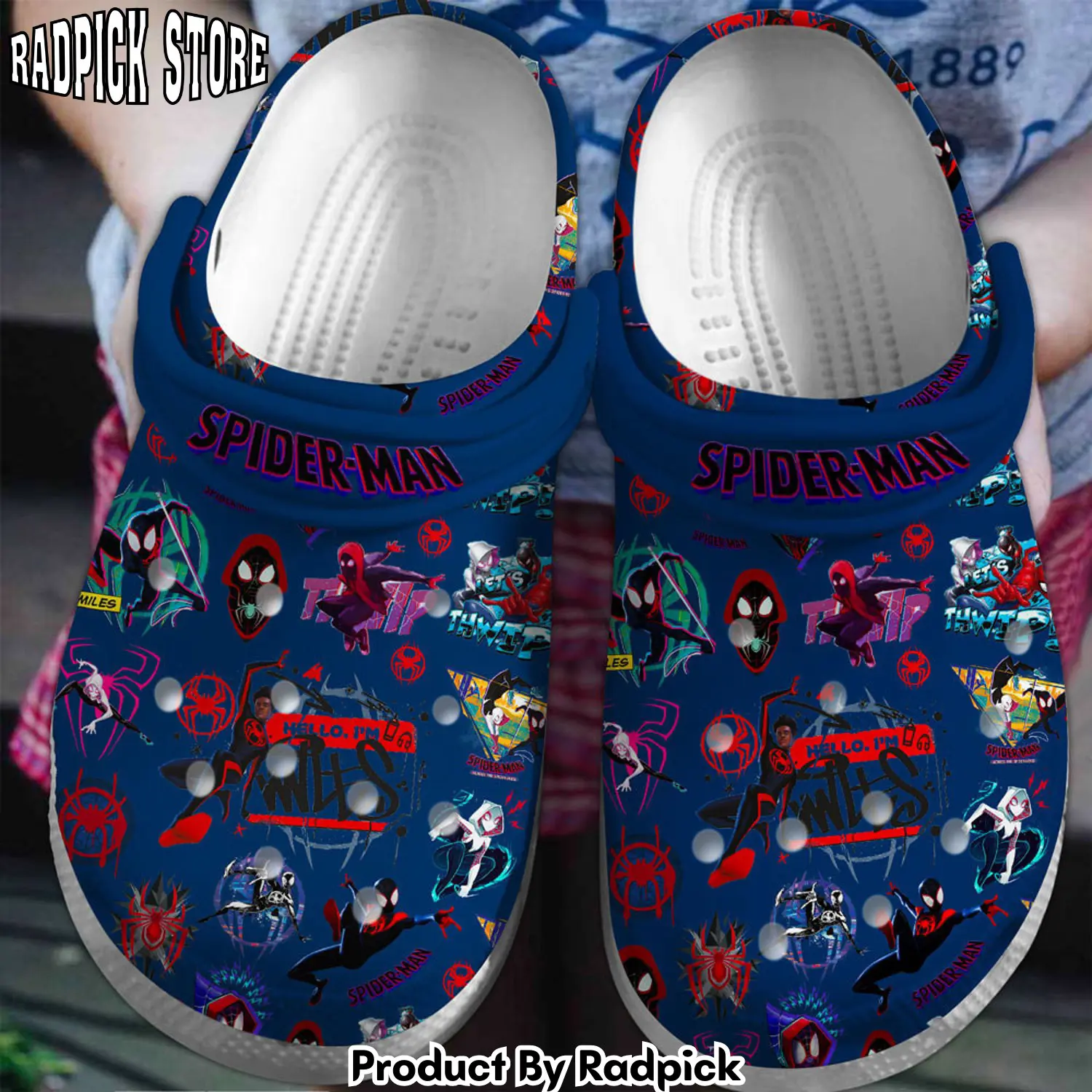 Radpick spider man across the spiderverse movie clogs shoes for men women rp6521370